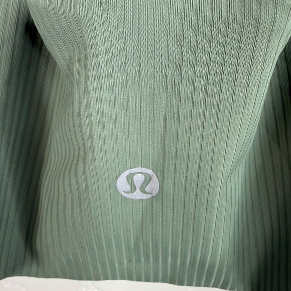 Lululemon Like a Cloud Ribbed Longline Bra B/C Cup Grey Eucalyptus - Picture 4 of 7